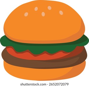 hambúrguer simples com alface e empada