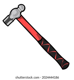 simple hammer icon vector illustration on white background