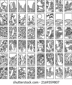 Einfache Hanafuda-Zeichensymbole