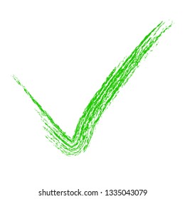 Simple hand draw sketch, green crayon effect, true 
