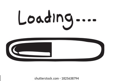 Simple Hand Draw Sketch Loading or Progress bar 
