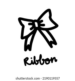 Doodle de cinta de dibujo manual simple para la moda del logotipo