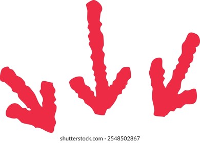 Simple hand drawn arrow icon illustration