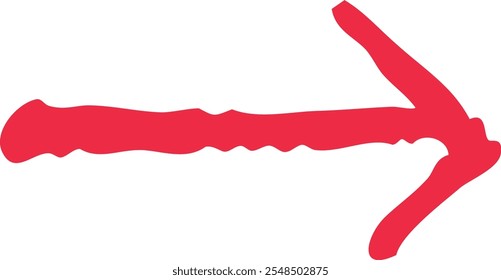 Ilustração de ícone de seta desenhada à mão simples