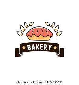 Sencillos rotuladores del logo de la panadería dibujados a mano