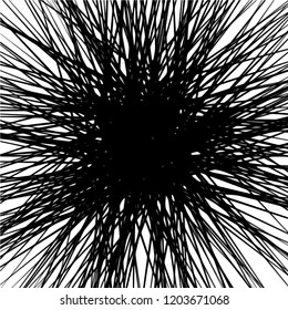 Simple hand drawn black and white pattern with stripes. Monochrome print for clothes, textile, wrapping paper and other. Vector illustration, EPS
