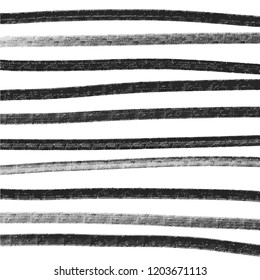 Simple hand drawn black and white pattern with stripes. Monochrome print for clothes, textile, wrapping paper and other. Vector illustration, EPS