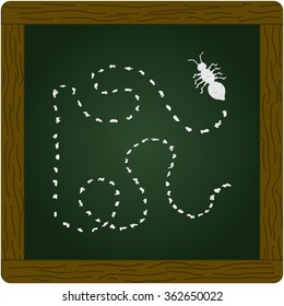 Simple hand drawn doodle of an ant