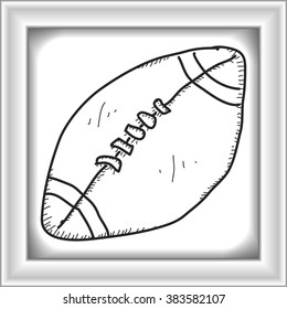 Simple hand drawn doodle of a ball