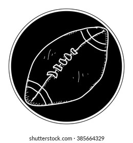 Simple hand drawn doodle of a ball