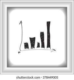 Simple hand drawn doodle of a chart