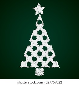 Simple hand drawn doodle of a christmas