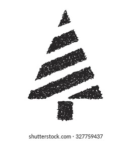 Simple hand drawn doodle of a christmas