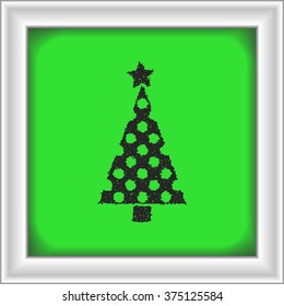 Simple hand drawn doodle of a christmas