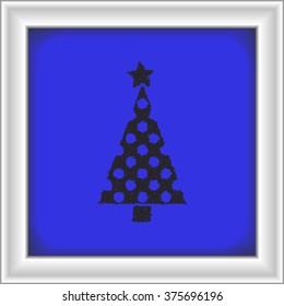 Simple hand drawn doodle of a christmas