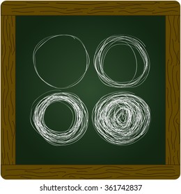 Simple hand drawn doodle of a circle