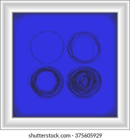 Simple hand drawn doodle of a circle