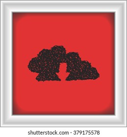 Simple hand drawn doodle of a cloud