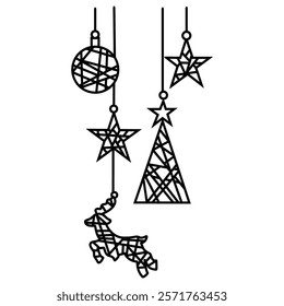 simple hand drawn doodle of a decor