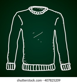 Simple hand drawn doodle of a jumper