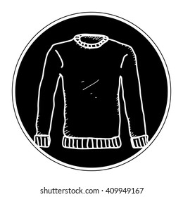 Simple hand drawn doodle of a jumper
