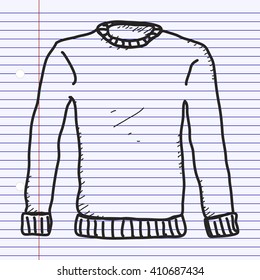 Simple hand drawn doodle of a jumper