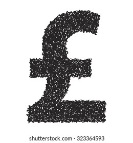 Simple hand drawn doodle of a money symbol