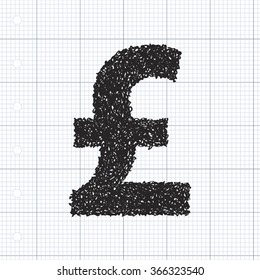 Simple hand drawn doodle of a money symbol