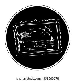 Simple hand drawn doodle of a picture