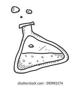 Simple hand drawn doodle of a potion
