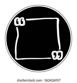 Simple hand drawn doodle of a quote