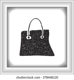 Simple hand drawn doodle of a shopping bag