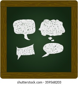 Simple hand drawn doodle of a speech bubble