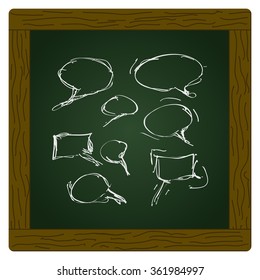 Simple hand drawn doodle of a speech bubble