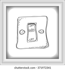 Simple Hand Drawn Doodle Switch Stock Vector (Royalty Free) 371972341 ...