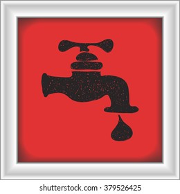 Simple hand drawn doodle of a tap