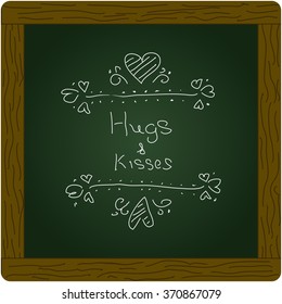 Simple hand drawn doodle of a valentine design