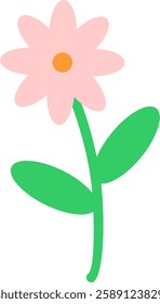 simple hand drawn flower cute illustration