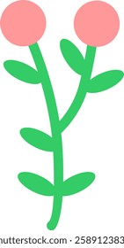 simple hand drawn flower cute illustration