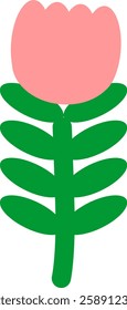 simple hand drawn flower cute illustration