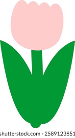 simple hand drawn flower cute illustration