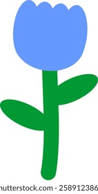 simple hand drawn flower cute illustration