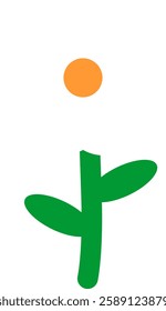 simple hand drawn flower cute illustration