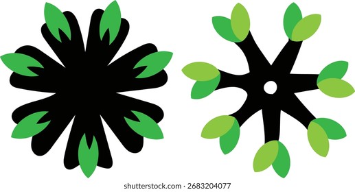 Diseño de flor dibujado a mano simple