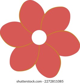 Ilustración sencilla de las flores dibujadas a mano