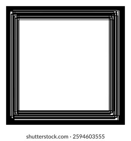 Simple hand drawn frame brush strokes