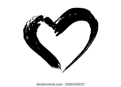 Simple dibujado a mano ilustración de dibujo de corazón Garabato corazón doodle Amor Clipart