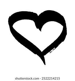 Einfache handgezeichnete Herzzeichnung Illustration Scribble heart doodle Love clipart