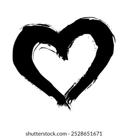 Simple hand drawn heart drawing illustration Scribble heart doodle Love clipart