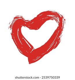Simple dibujado a mano ilustración de dibujo de corazón Garabato corazón doodle Amor Clipart